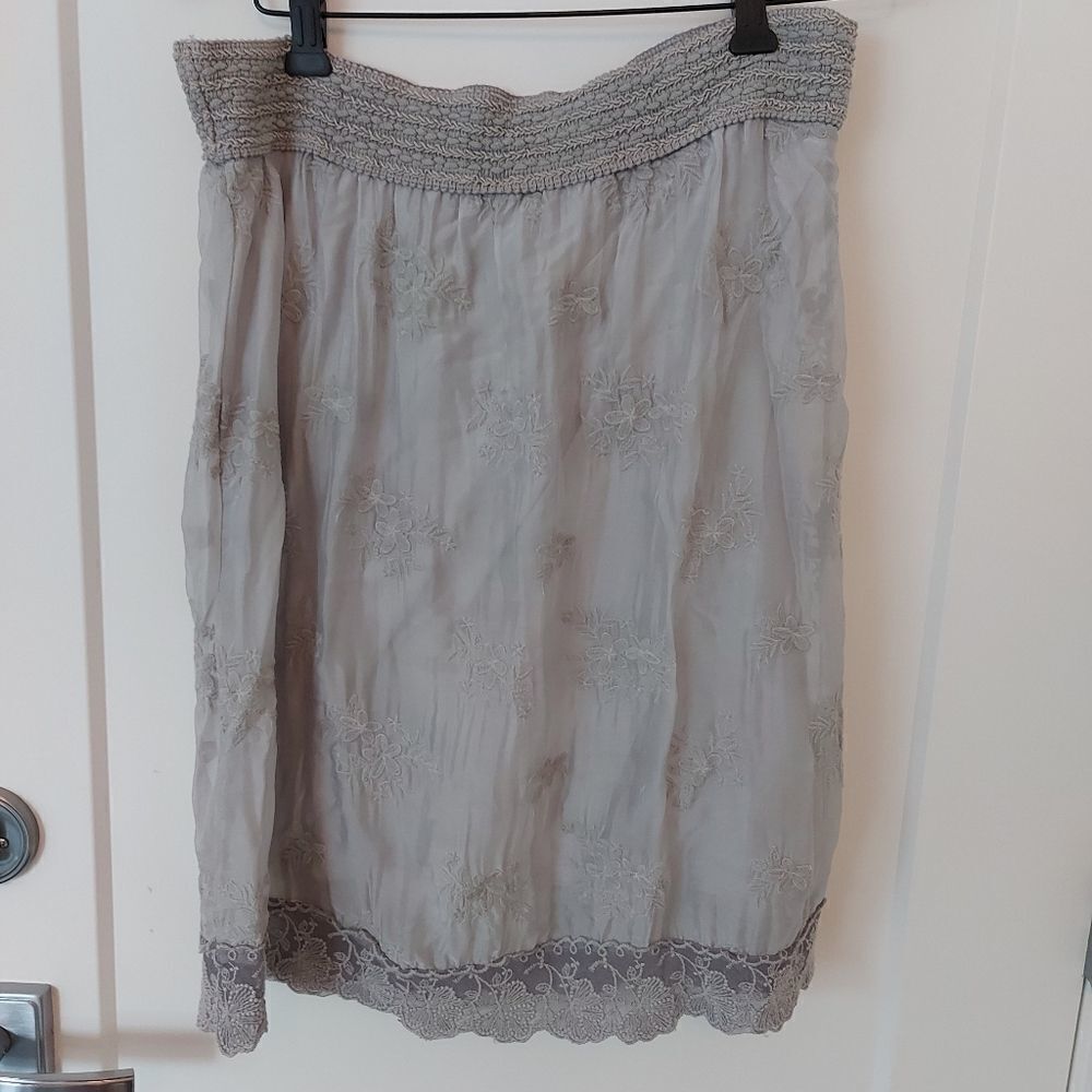 NICOLE SILK SKIRT 